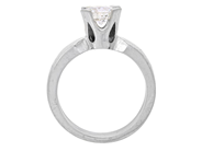 Jewellery - SOLITAIRE RING, 18K white gold - View 2