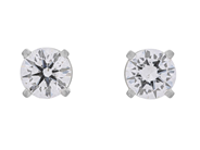 Jewellery, SOLITAIRE EARRINGS, 18K white gold, in auction: Lilla jewellery – Tuesday 21 April