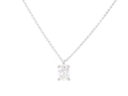 Jewellery - SOLITAIRE NECKLACE, 18K white gold - View 1