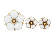 Jewellery, C.F. CARLMAN, brooch and earrings, in auction: Lilla jewellery – Tuesday 21 April