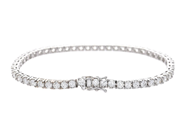 Jewellery - TENNIS BRACELET, 18K white gold - View 2