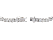 Jewellery - TENNIS BRACELET, 18K white gold - View 3