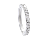 Jewellery - FULL ETERNITY RING, 18K white gold - View 1