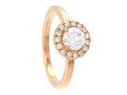 Jewellery - CLUSTER RING, 18K gold - View 1
