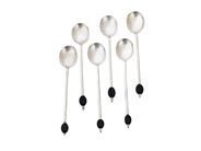 Silverware, COFFEE SPOONS, sterling silver, in auction: Lilla jewellery – Tuesday 21 April