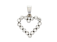 Jewellery, PENDANT, 18K white gold, in auction: Lilla jewellery – Tuesday 21 April