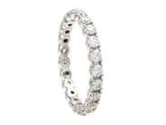 Jewellery - FULL ETERNITY RING, 18K white gold - View 1