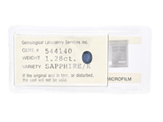 Gemstones, BLUE SAPPHIRE, oval-cut 1,28 ct, in auction: Lilla jewellery – Tuesday 21 April