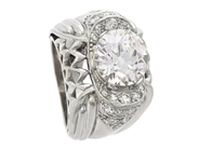 Jewellery, RING, platinum, in auction: Important jewellery – Saturday 13 June