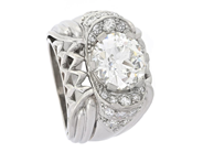 Jewellery, RING, platinum, in auction: Important jewellery – Saturday 13 June