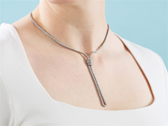 Jewellery - NECKLACE, platinum - View 8