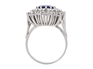 Jewellery - CLUSTER RING, 18K white gold - View 3