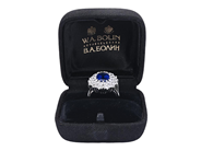 Jewellery - CLUSTER RING, 18K white gold - View 6