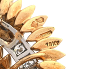 Jewellery - BROOCH, 18K gold/platinum - View 4