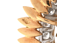 Jewellery - BROOCH, 18K gold/platinum - View 6