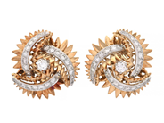 Jewellery, EARRINGS, 18K gold/platinum, in auction: Important jewellery – Saturday 13 June