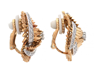 Jewellery - EARRINGS, 18K gold/platinum - View 3