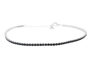 Jewellery, TENNIS BRACELET, sterling silver, in auction: General – Tuesday 28 July