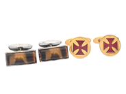 Jewellery, CUFFLINKS, 2 pair, in auction: General – Tuesday 12 May