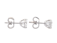 Jewellery - SOLITAIRE EARRINGS, 18K white gold - View 2