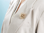 Jewellery - BROOCH, flower - View 5