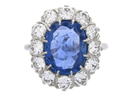 Jewellery - CLUSTER RING, platinum - View 2