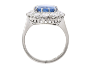 Jewellery - CLUSTER RING, platinum - View 3