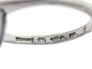 Jewellery - CLUSTER RING, platinum - View 5