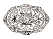 Jewellery, BROOCH, platinum, in auction: Important jewellery – Saturday 13 June