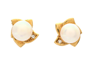 Jewellery, PEARL EARRINGS, 18K gold, in auction: Lilla jewellery – Tuesday 21 April