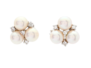 Jewellery, EARRINGS, 18K white gold, in auction: Classic – Saturday 25 April