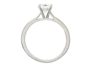 Jewellery - SOLITAIRE RING, 18K white gold - View 2