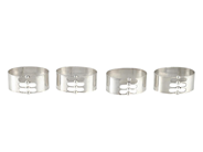 Silverware, THERESIA HVORSLEV, 4 napkin rings, in auction: Lilla jewellery – Tuesday 21 April