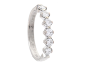 Jewellery, ETERNITY RING, 18K white gold, in auction: Lilla jewellery – Tuesday 21 April