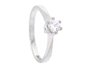 Jewellery, SOLITAIRE RING, 18K white gold, in auction: General – Tuesday 12 May