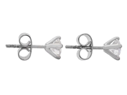 Jewellery - SOLITAIRE EARRINGS, 18K white gold - View 2