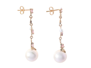 Jewellery - PEARL EARRINGS, 18K gold - View 2
