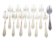 Silverware, COFFEE SPOONS, silver, in auction: General – Tuesday 28 July