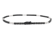 Jewellery - TENNIS BRACELET, 18K black rhodium plated gold - View 2