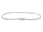 Jewellery - TENNIS BRACELET, 18K white gold - View 2