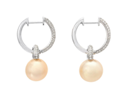 Jewellery - PEARL EARRINGS, 18K white gold - View 2