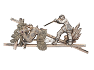 Jewellery, BROOCH, jaktscen, in auction: Lilla jewellery – Tuesday 21 April