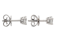 Jewellery - SOLITAIRE EARRINGS, 18K white gold - View 2
