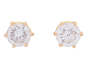 Jewellery - SOLITAIRE EARRINGS, 18K gold - View 1