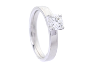 Jewellery - SOLITAIRE RING, 18K white gold - View 1