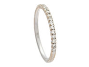 Jewellery, ETERNITY RING, 18K white gold, in auction: Lilla jewellery – Tuesday 21 April