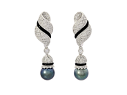Jewellery - PEARL EARRINGS, 18K white gold - View 1