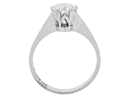 Jewellery - SOLITAIRE RING, 18K white gold - View 2