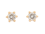 Jewellery - SOLITAIRE EARRINGS, 18K gold - View 1