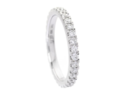 Jewellery - FULL ETERNITY RING, 18K white gold - View 1